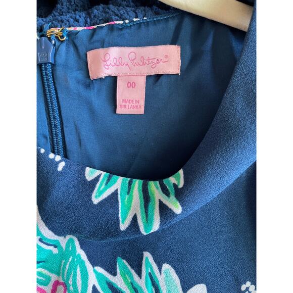 LILLY PULITZER Donna Romper Inky Navy Sz 00 - Picture 6 of 8
